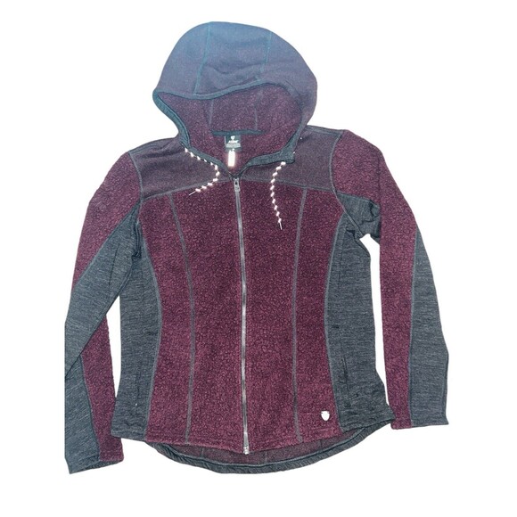 Kuhl Fleece Full Zip Hoodie Womens Size M Sweater Jacket Purple - Picture 1 of 6